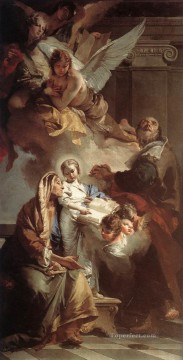 Giovanni Battista Tiepolo Painting - Educación de la Virgen Giovanni Battista Tiepolo